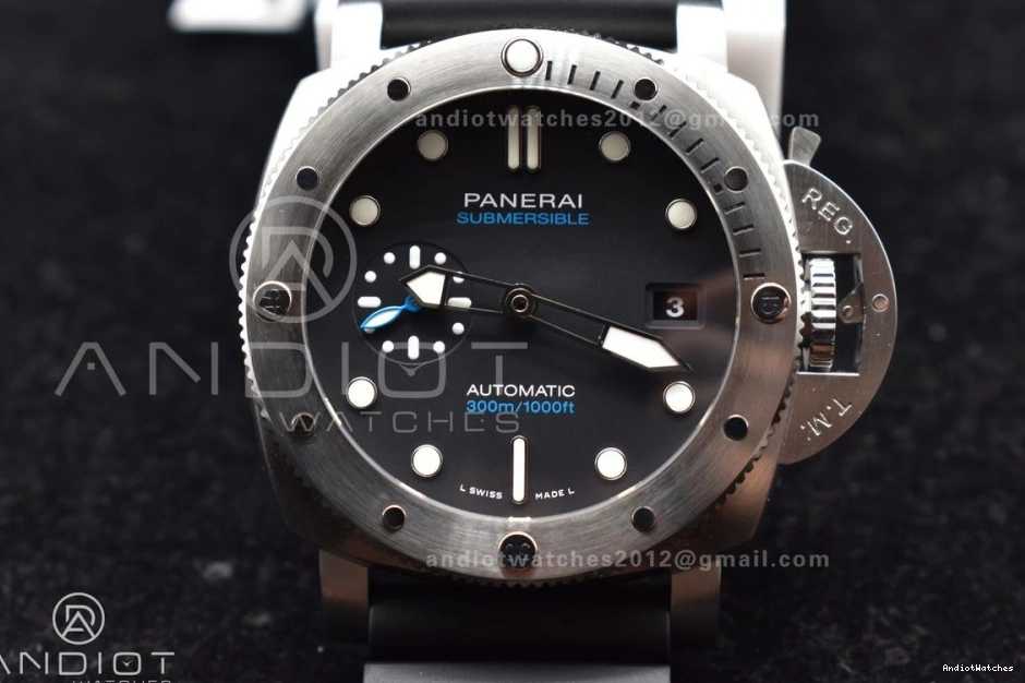 Strap SBF Rubber Edition Dial P PAM1229 Y Black 1:1 DailyWear on Black Best 437 0418